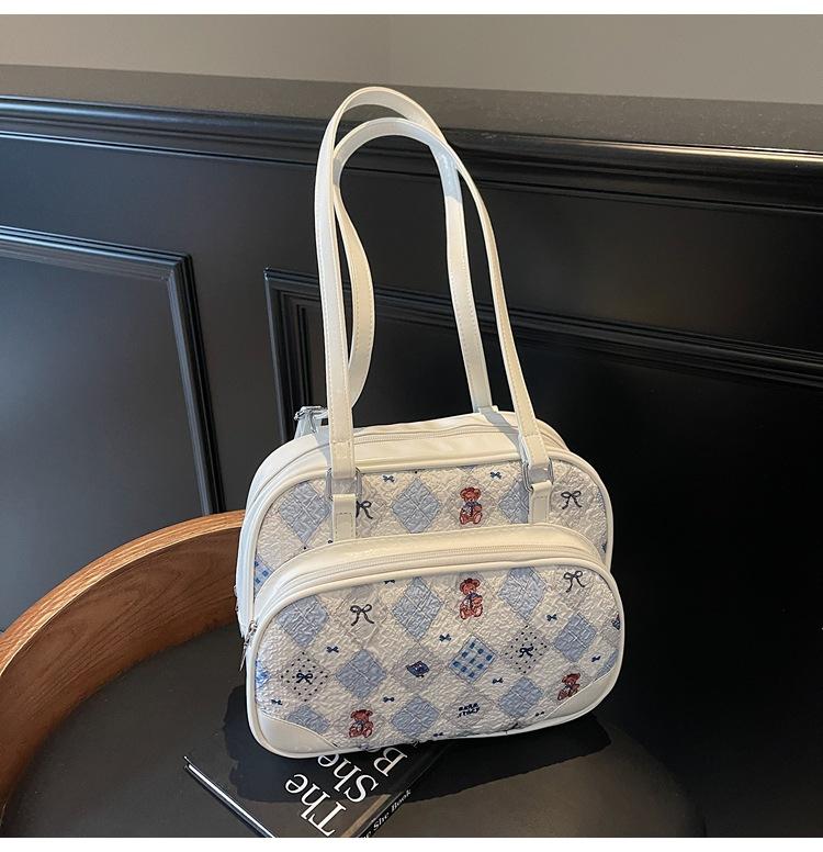 Lässige Achseltasche Damen neue Cartoon-Umhängetasche große Kapazität Messenger Bag Pendler-Tragetasche