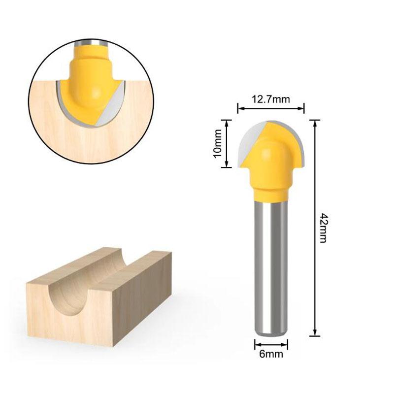 6mm Shank Woodworking Milling Cutter Trimming Machine Router Bit Bakelite Milling Engraving Machine for Woodwork Power Tools