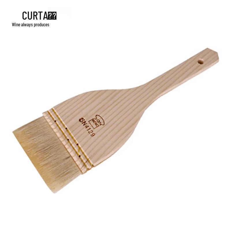 HEC CURTA Wooden Handle Wool Food & BBQ Brush