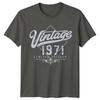 Vintage 1971 Limited Edition Unisexs TShirt 55th Birthday Gift Retro
