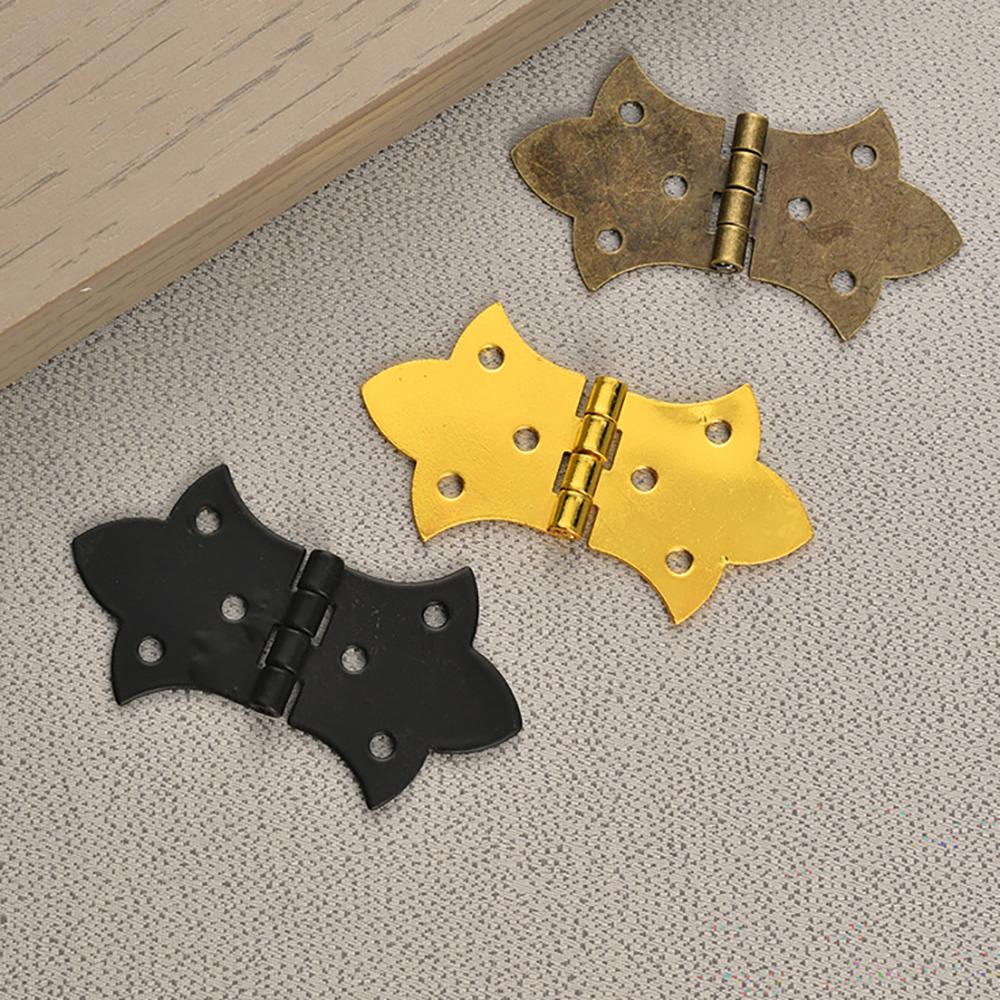6pcs Vintage Butterfly Hinge Brackets -Jewelry Boxes Craft Projects Craft Hinge Brackets Durable Metal Hinges Butterfly Decor