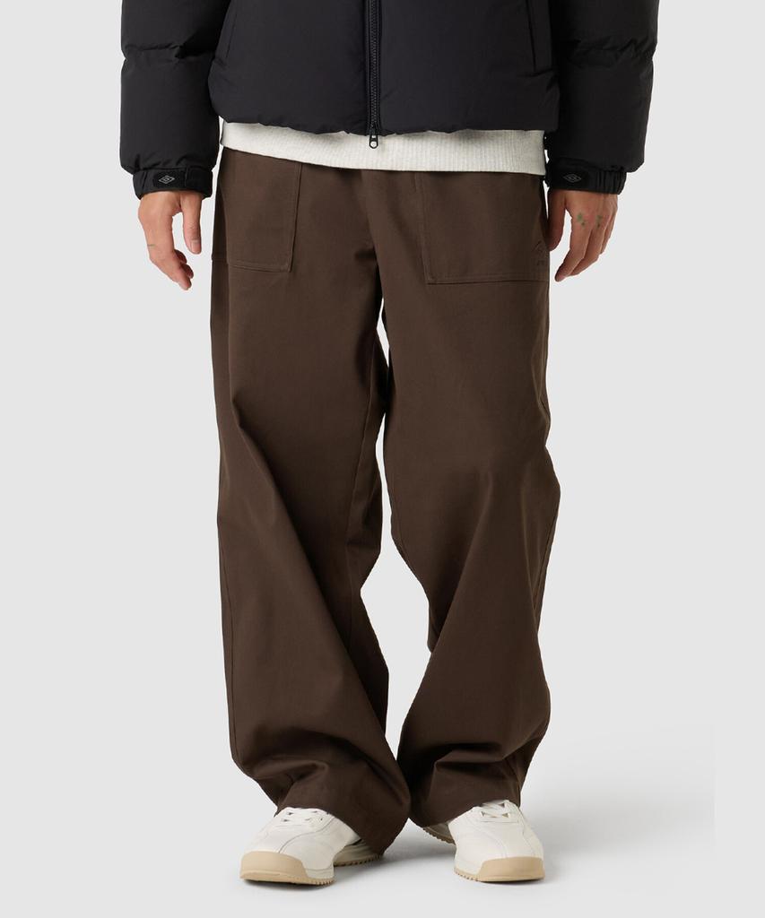 UMBRO Cotton Twill Fatigue Pants Brown (Uq321Cpt96) (A Type)