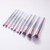 10 Crystal Makeup Brushes Eyeshadow Brushes Blush Brushes Loose Powder Brushes Set Full Set of Makeup Tools