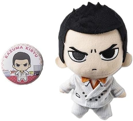 Kazuma Kiryu Plush & Badge Set - Official Yakuza 0 Merchandise