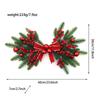 Festive Christmas Pine & Berry Door Hanging with Gold Bow