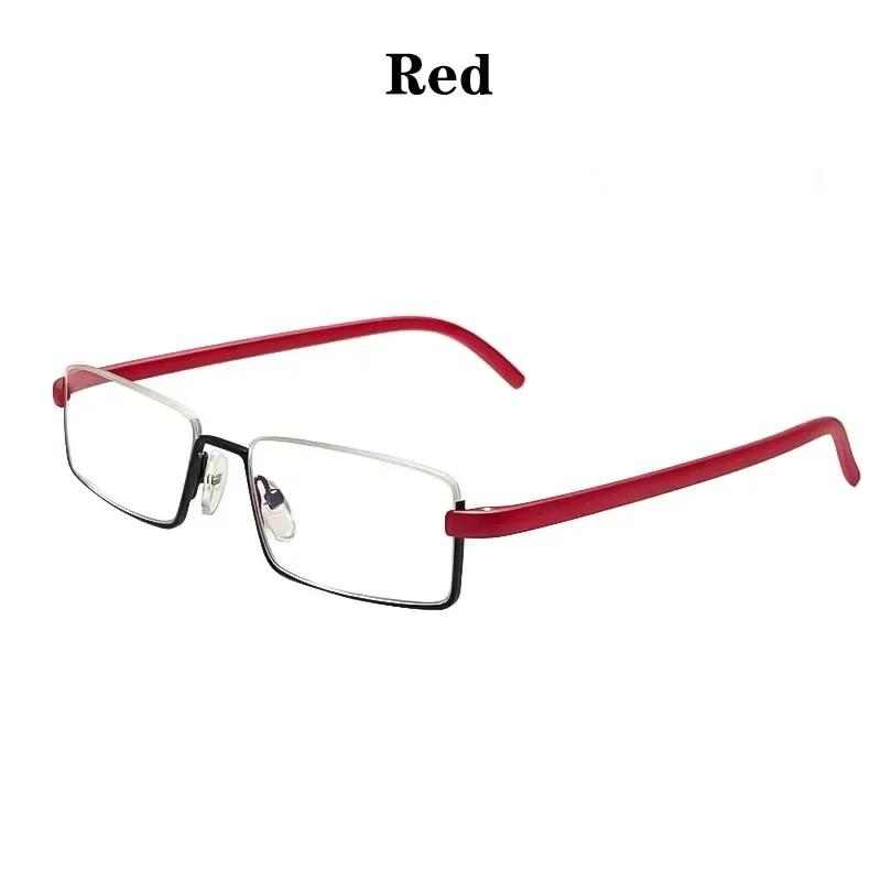 

Comfy Light Half Frame Reading Glasses TR90 Resin Foldable Presbyopic Glasses Unisex for Women&Men Fashion with Eyewear Case 2.5