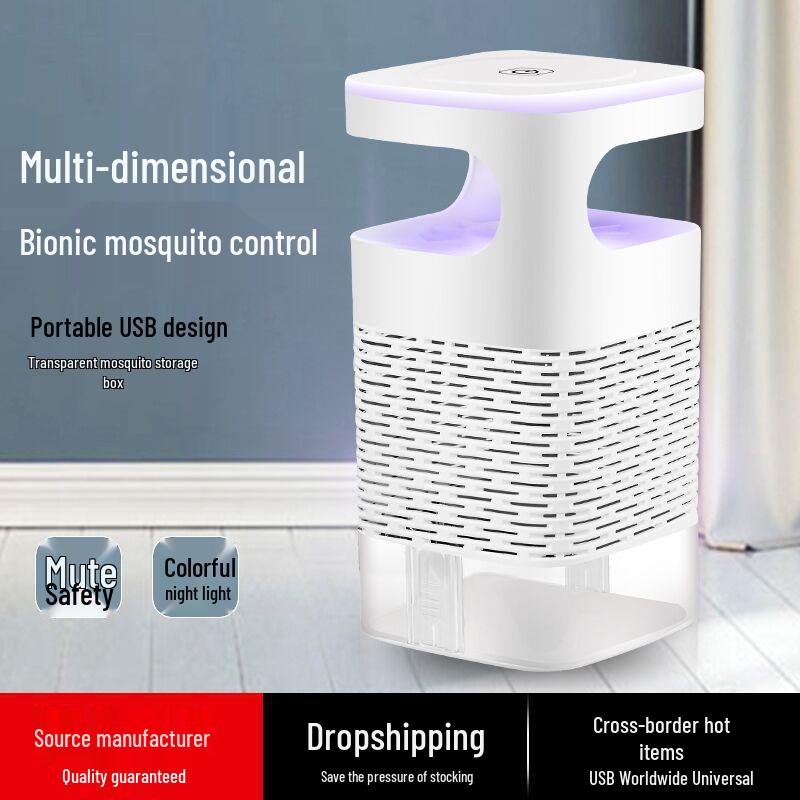 Photocatalytic USB Mosquito Killer Lamp: Night Light & Bionic Mosquito Trap