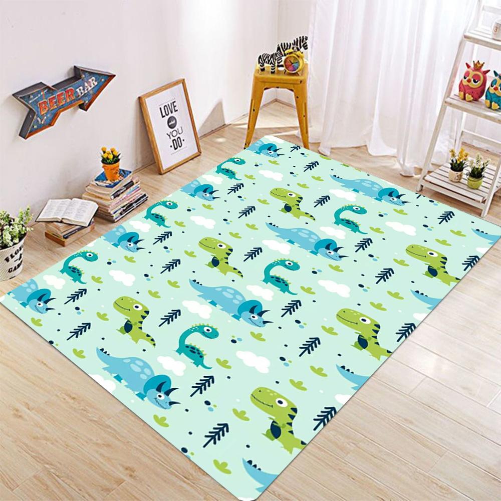 Cute Dinosaur Carpet Charizard Rug for Living Room Children Bedroom Floor Mat Sofa Doormat  Anti Slip Mat Home Decor Rugs