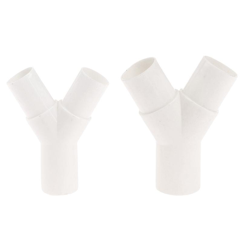 1Pc Pvc Plastic Pipe 3 Way Connector Y Type Tee Y Tee Fork Water Pipe Drip Box Joint 16Mm 20Mm