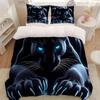 3-piece Black Panther Print Duvet Cover/Bedding Set - Soft Polyester, (1 Duvet Cover + 2 Pillowcases), Bedroom Decoration