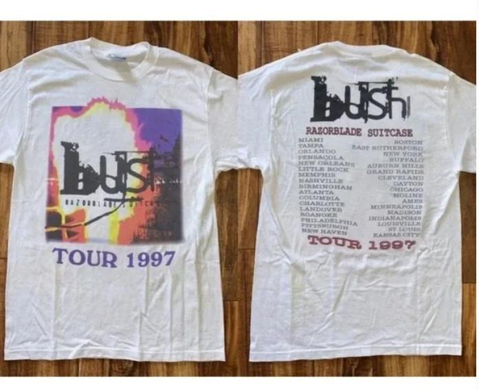 Bush Razorblade Suitcase Tour 1997 T Shirt Unisex T-Shirt M