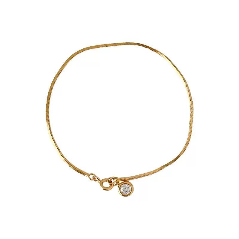 

18K Gold-Plated Sterling Silver Bubble Snake Bone Bracelet – Elegant, Versatile Women s Jewelry with Chic Design. 925 Silver