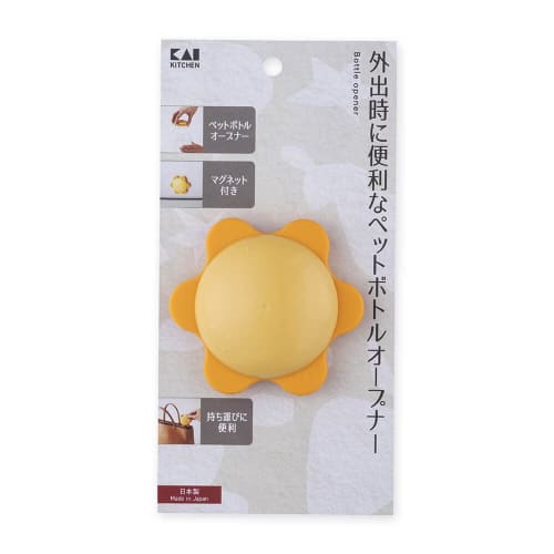 Kai Corporation KAI Plastic Bottle Opener Lid Cap Compatible with 30-32mm Magnet Paste Storage KAI KITCHIN Made in Japan DH8141