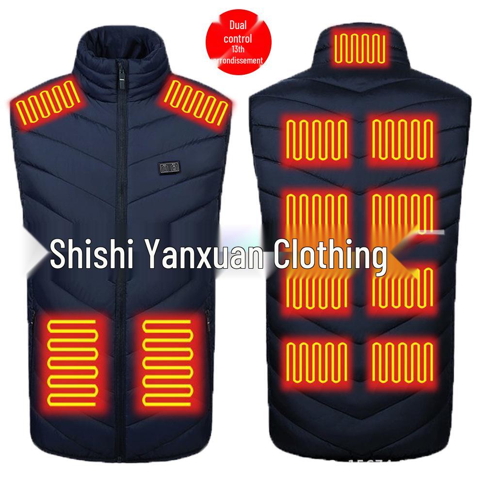 USB Elektrisch Beheizte Weste für Herbst/Winter - Intelligente, Konstante Temperatur Heizkleidung