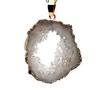 Irregular Agate Natural Stone Druzy Pendant Necklace for Women DIY Crystal Quartz Pendant Necklace Gmstone Jewelry