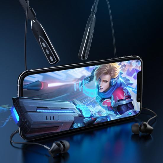 BL-01 Earphone In-ear Sweatproof ABS Wireless Neck Hanging Stereo Bluetooth-compatible 5.0 Headset for Sports