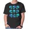 Unisex Crew Neck T-Shirt Many Faces of Death Graphic Short Sleeve Casual Tee