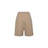 Nike Logo Print Ribbed Loose Fit Five-Point Shorts Women shorts Light-Yellow White DM6402-200