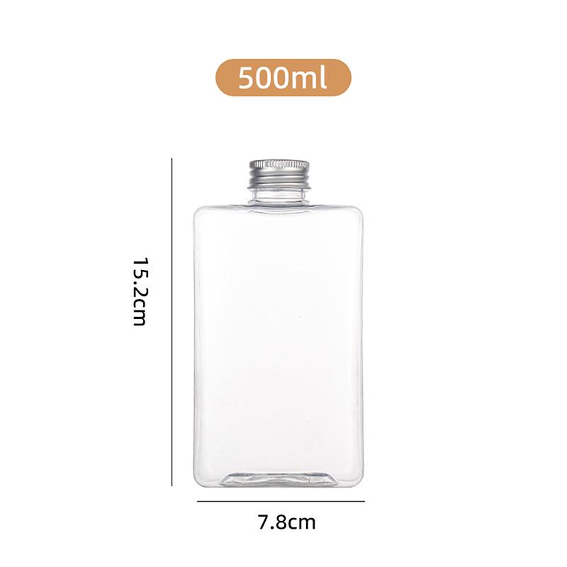 

260/350/500 мл плоская квадратная бутылка бутылка для напитков высококачественная чашка для сока бутылка для холодного напитка молока чая портативная питьевая чашка