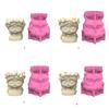 Creative Silicone Flower Pot Mold with Girl Design For Succulent Cement Crafts DIY Home Decors Reusable Gardening Tool
