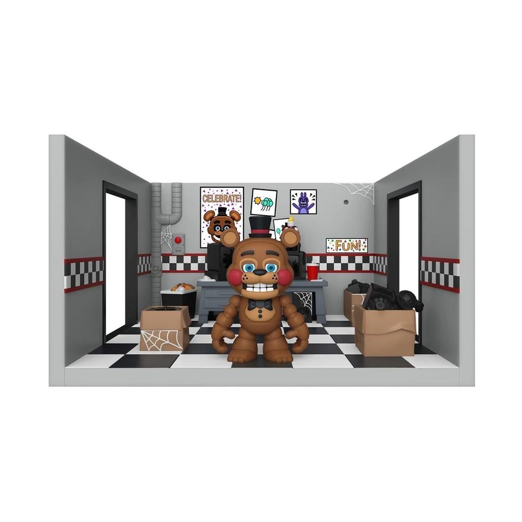 Action Figure Funko Multicolor 3.5 Inch Freddy with Storage Room Playset