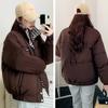 Women's Winter Thickened Padded Women's Student Collar Short Jacket