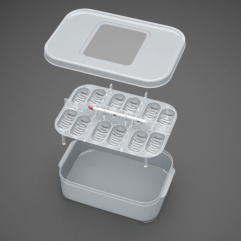 12 Reptile Egg Incubator Tray Thermometer Diy Incubation Gecko Lizard Snake