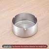 Miaojiayi Stainless Steel Windproof Ashtrays (10-Pack)