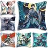 Dan Heng Anime H-Honkai Star Rail Kissenbezug Mode Quadratischer Kissenbezug Schlafzimmer Sofa Zimmer Ins Dekoration Freizeit