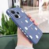 Rain Daisy Phone Case For Xiaomi Redmi Note 14 13 12 12S 11 11S 10 10S 9 9S 15 15C 14C Pro Plus 4G 5G Liquid Silicone Cover