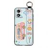 Ring Cartoon Phone Case For MOTO E13 Dirt-resistant Kickstand Waterproof Shockproof Wristband Cute Anti-knock Anti-dust