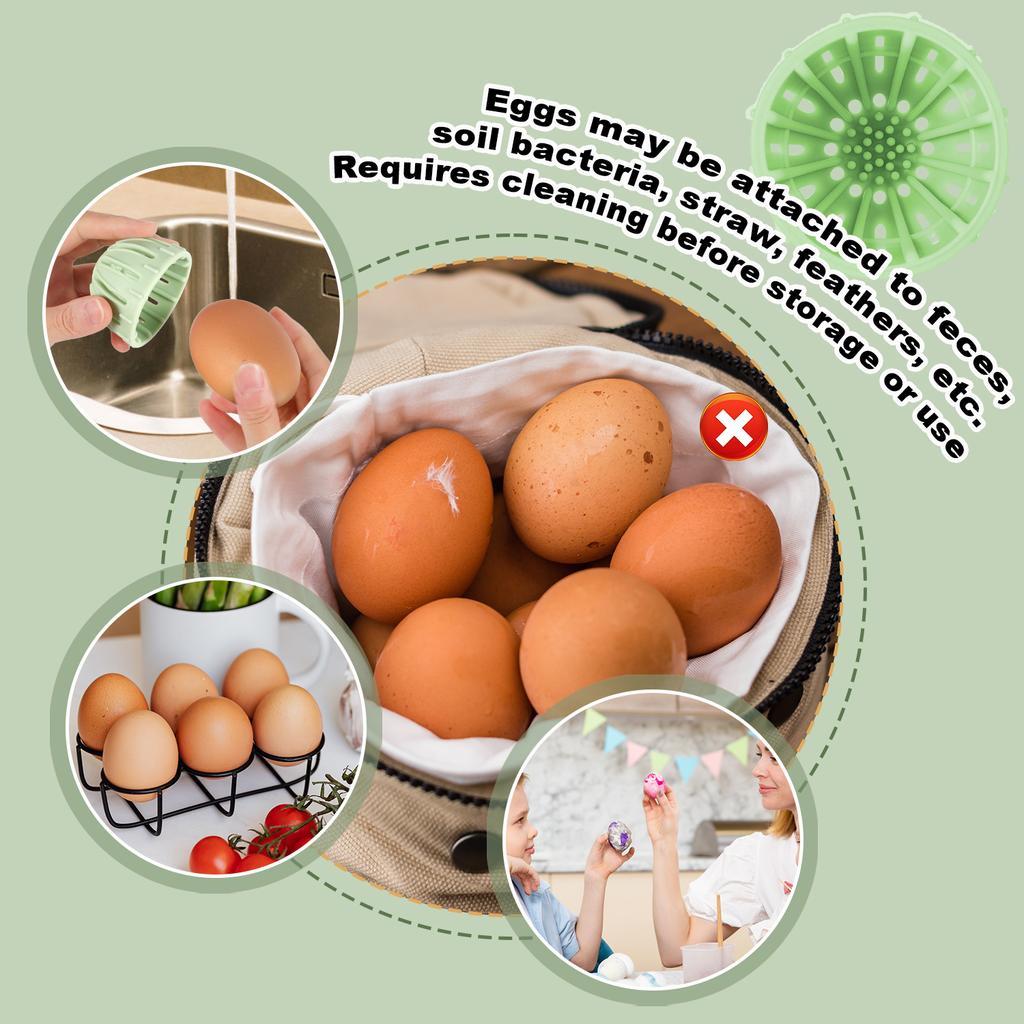 1/2pcs Egg Scrubber Brush, Reusable Spinning Egg Cleaner - Rotary Scrubbing Tool for Washing Fresh Eggs & Removing Stains