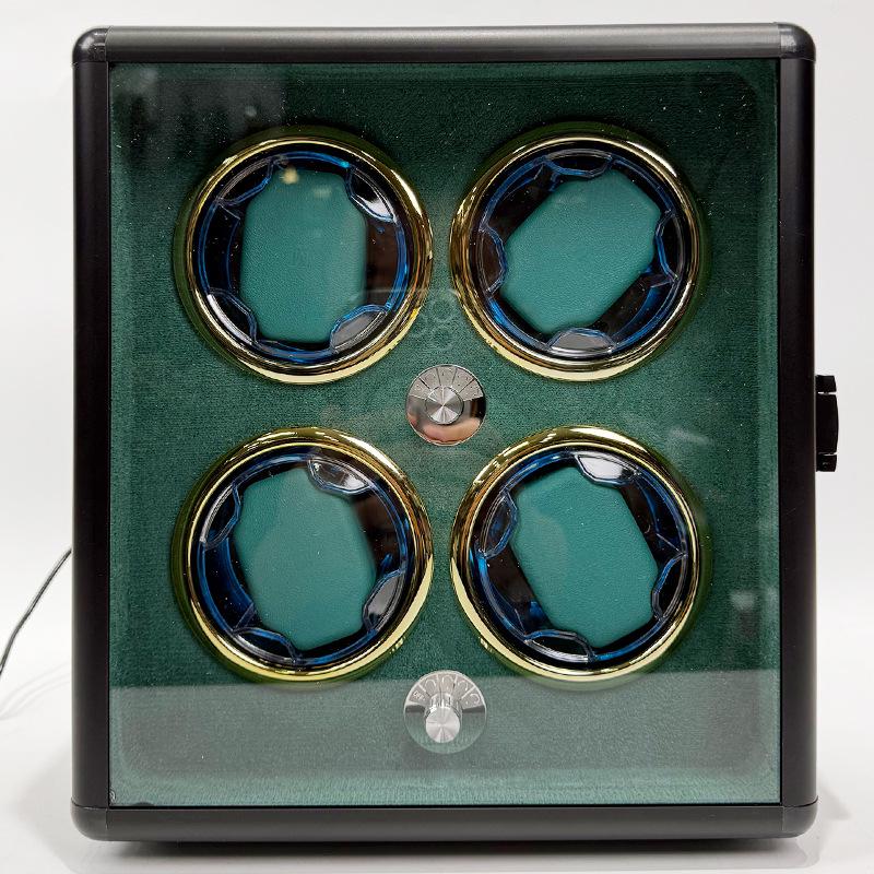 Aluminum Alloy Mechanical Watch Winder: Home Use Self-Winding Rotating Storage Box