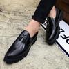 2025 Luxury Brand New Designer Shoes Men High Quality Casual Shoes Pointed Toe Men Dress Shoes Thick Soled Shoes Antiskid Shoe