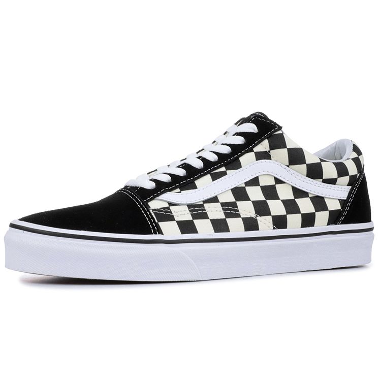Vans Old Skool Black Checkerboard Unisex Sneakers White VN0A38G1P0S