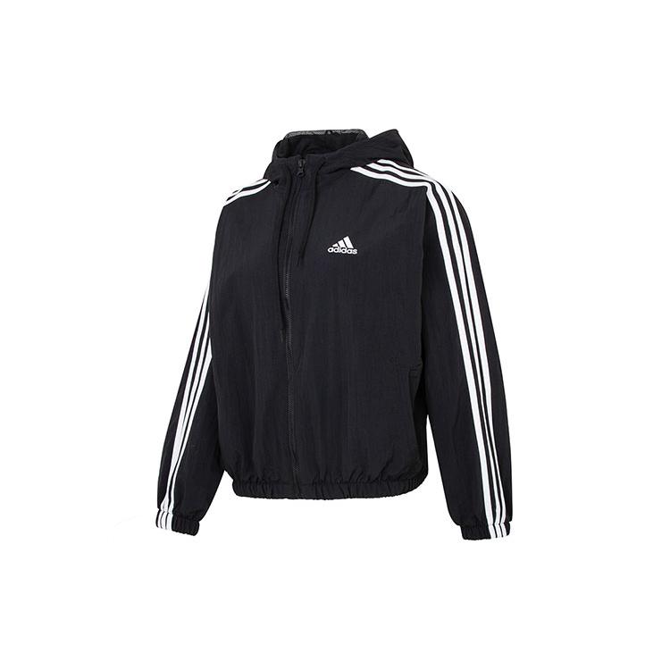 

Новая женская ветровка adidas Essentials 3 Stripes тканая черная HT3399 XS