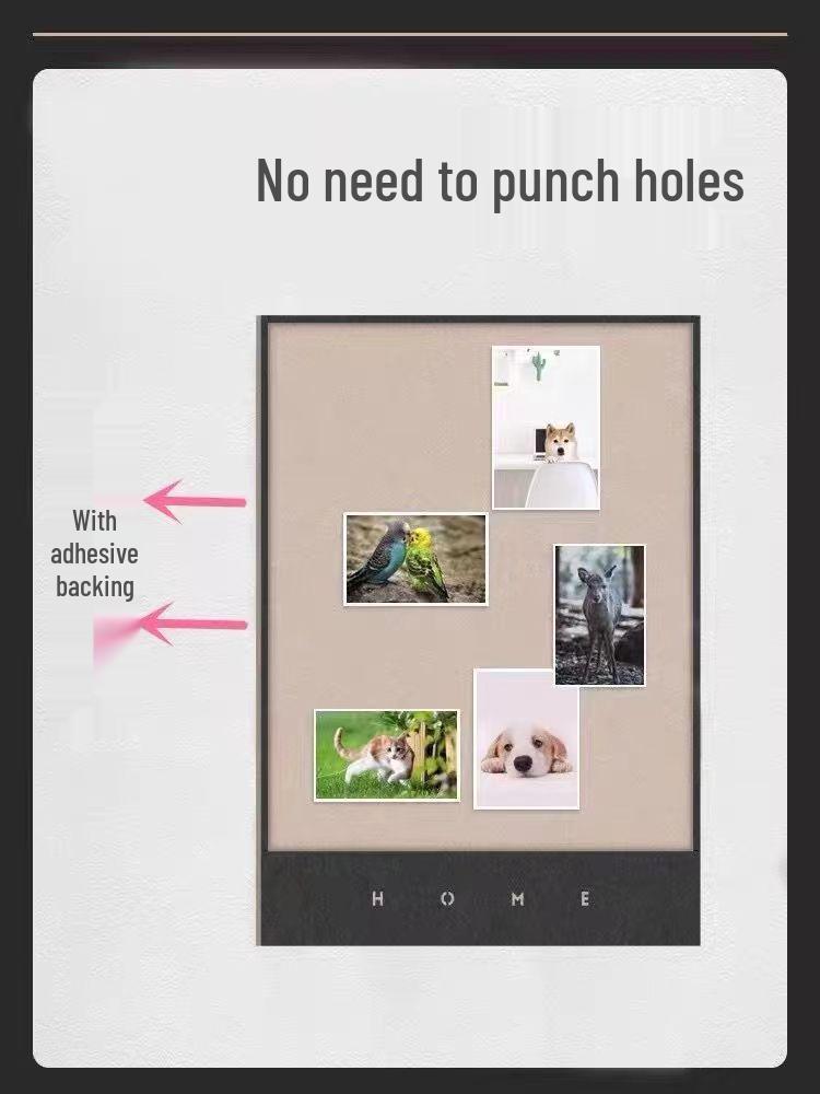 Selbstklebende DIY Filz-Fotowand für Studentenwohnheim oder Wohnzimmer