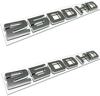 BEM4  2pcs car styling  Letter Badges 2500HD 2500 HD Emblem 3D Decal Suitable for Both Side Doors or Tail Doors