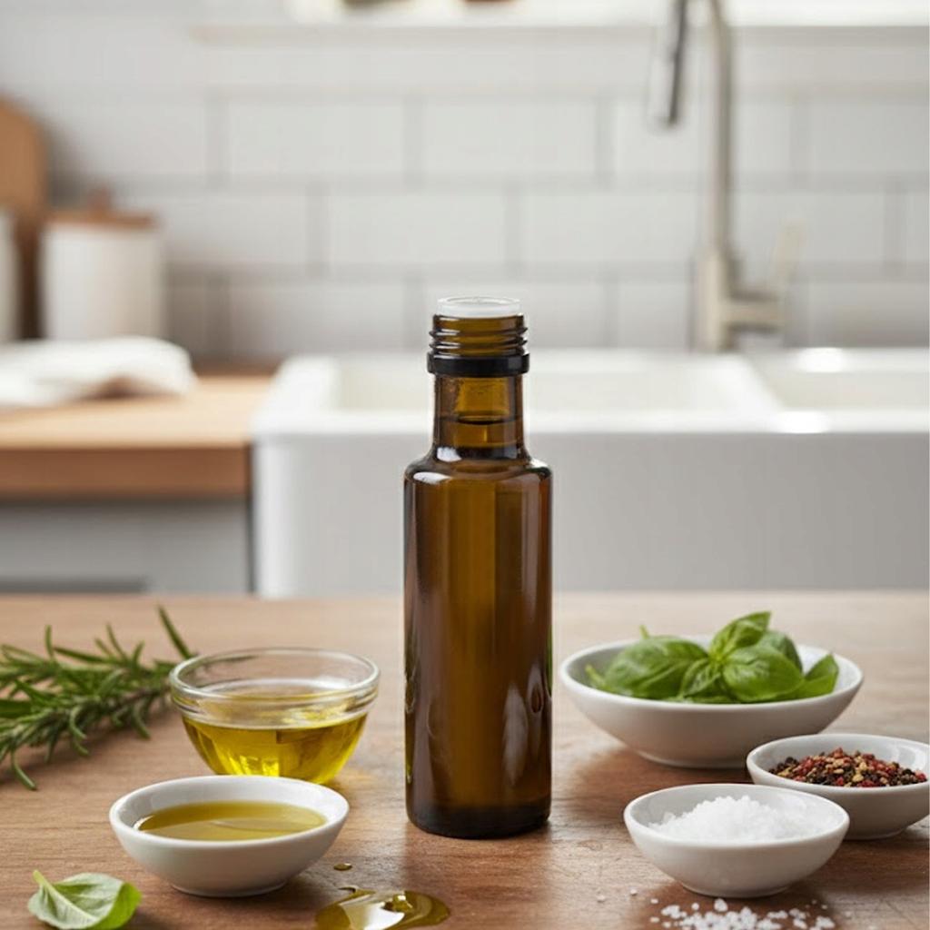 10X DORICA Glass Bottles 100ml OLIVE For Oil Vinegar Juice Tinctures Bottle