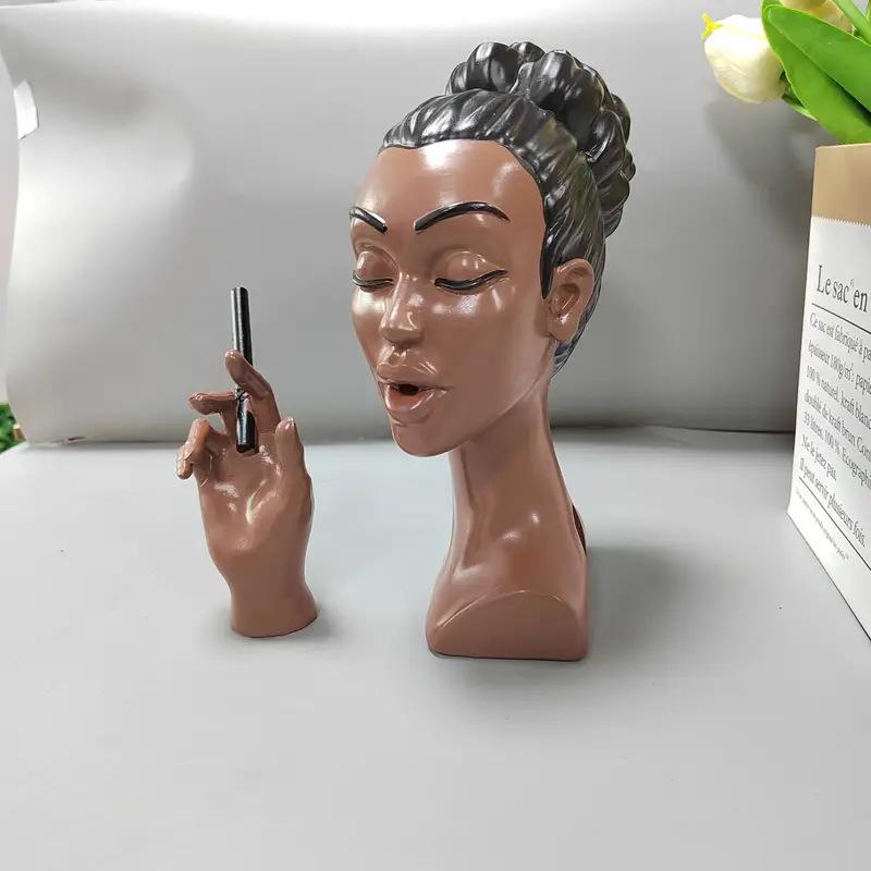 New Head Scents Burner Black Women Cigarette Head Incense Burner