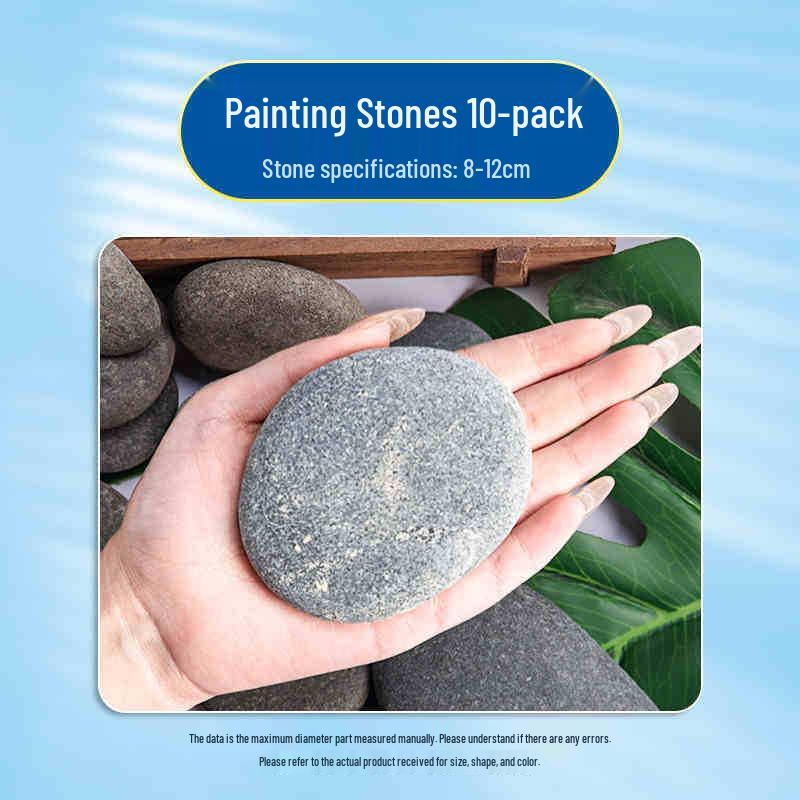 Hand-Painted Pebble Set for Kids - DIY Art & Craft Kit