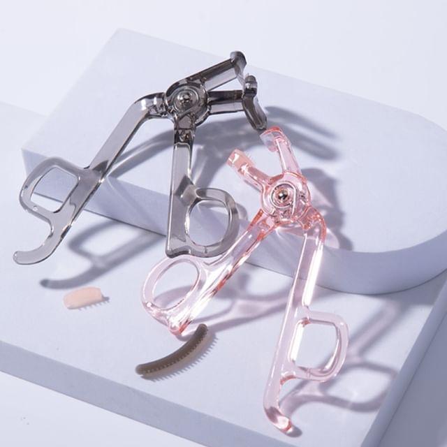 

Jericoure - Plastic Eyelash Curler (Various Designs) / Set 2 PCS - Pink & Black