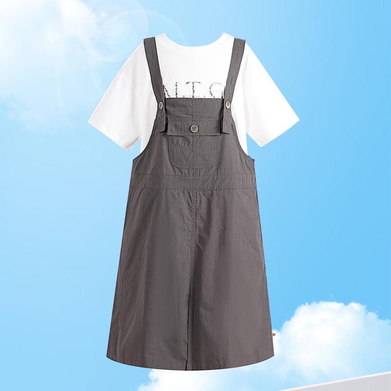 Montagut Girls  Summer 2026 Casual Overalls Dress & Tee Set 150