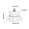 Plastic 17mm Female Ball Socket With 1/4 Male Thread Adapter For Camera Mount Tripod Light Stand
