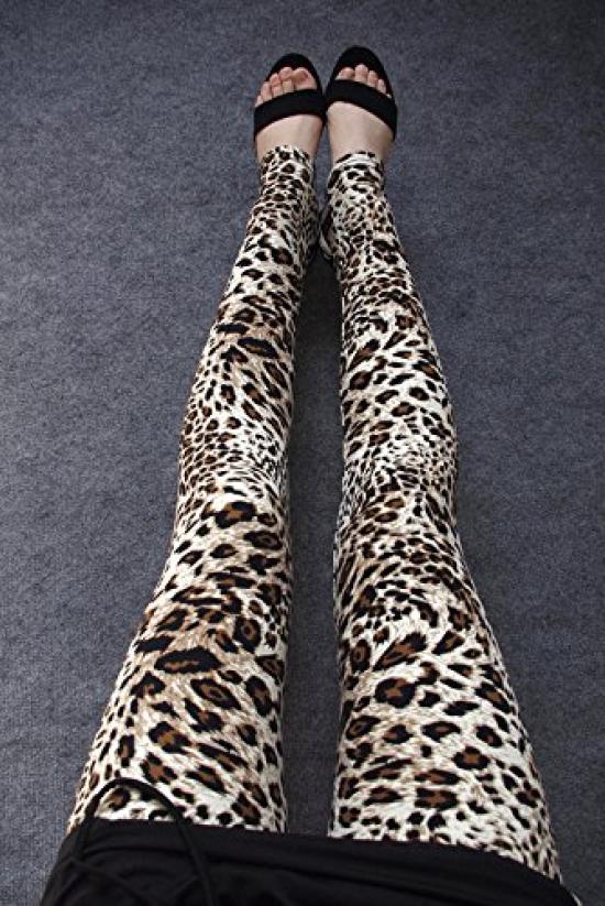 Rubitas Long Skinny Winter Lightweight and Slim Fit Leopard Animal Tiger Elastic Waist Leopard Women's Leggings, Pants, Stylish, Leggings, Tights,