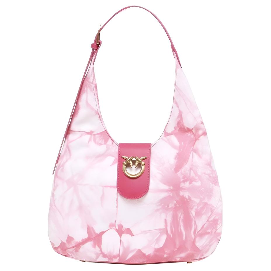 PINKO Cotton One Shoulder Handbag Women's Pink 103275-A1RK-NY3Q