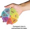 7 Days Medicine Pill Box Mini Round Portable Travel Storage Vitamin Box Sort Tablet Holder Organizer Container Cases