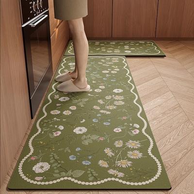 Large-area Diatomaceous Earth Floor Mats for Kitchens, Absorbent, Oil-absorbing, and Non-slip; Restaurant Floor Mats
