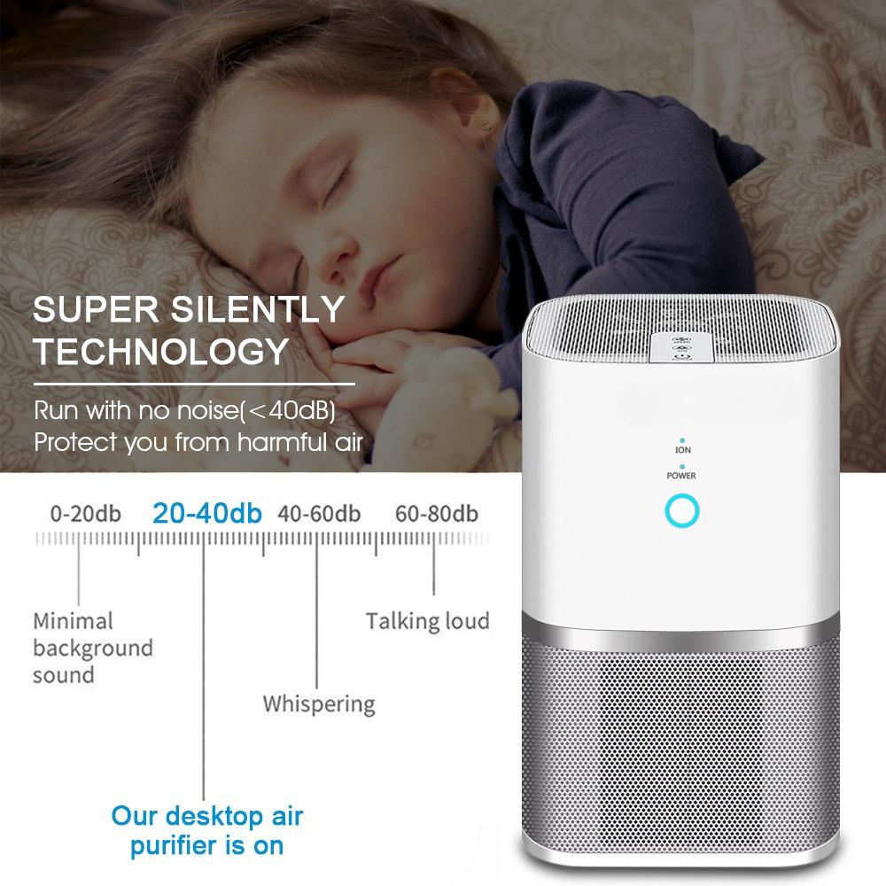 A-DST01 Air Purifier HEPA Active Carbon Filter No Ozone Odour PM Eliminator Air Purification