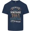 Premium Vintage 65th Birthday 1961 Unisexs Light Cotton TShirt